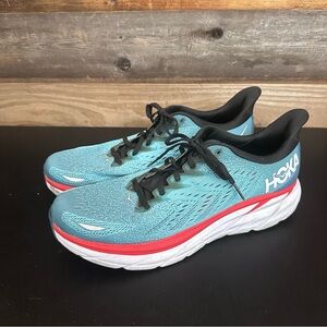 Hoka One One Clifton 8 Men's Size 13 D (Medium) Running Shoes Teal Blue